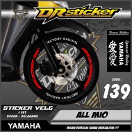 Rim Stickers - Rim Cutting MIO Motorcycle Rim Cutting Stickers