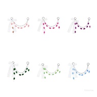 Crazy 2-Ring Beaded Keychain for Keys Access-Card Keys or Bags