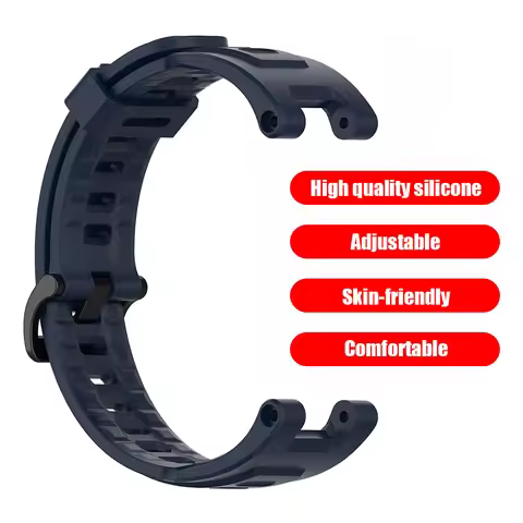 Silicone Watch Strap Band for Huami Amazfit T-Rex Pro/Amazfit T-Rex (Blue)