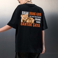 Buja cool oversized Korean men's couple distro casual t-shirt latest 2025 short sleeve black t shirt