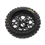 Losi Promoto-MX Dunlop MX53 Rear Pre-Mounted Tire (Black) LOS46005