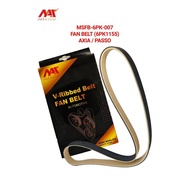 MEAUSU FAN BELT MSFB-6PK-007 6PK1155 Model: PERODUA AXIA , BEZZA 1.0