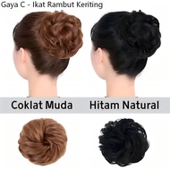 Korean Fun Bun Hair Bun/ Hair Tie Bun Hair Bun/ Hair Bun Rubber Scrunchie Instant Bun Clip Hair Bun 