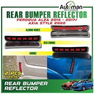 Rear Bumper Lamp Perodua Axia Style Alza 2014 - 2017 Reflector Brake Light LED DRL Signal Accessorie