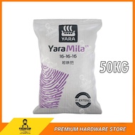 YARA MILLA 16-16-16 50kg Purple Fertilizer P Extend Baja Subur Baja Kesuburan Pertumbuhan Baja Sayur Buah Durian 珍珠肥