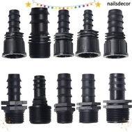 NAILSDECOR Garden Hose Barb Connector, PE Female Male Thread Screw Joint, 16mm 20mm 25mm 1/2 3/4 To 