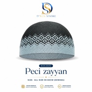 Dwin Srore Premium Knitted Cap Zayyan Black and White Geometric Motif | Adult Men's Cap