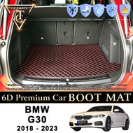 BMW 5 SERIES G30 ( 2018 - 2023 ) Car Boot Mat PU Leather Cargo Mat Trunk Carpet Boot Liner Tray Karp