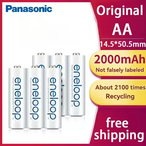 Panasonic Eneloop original AA AAA rechargeable battery 1.2v 1900mAh 800mAh pre-charged nimh suitable