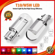 1Pcs T10 W5W 194 12V LED Lamp Interior Dome Side Parking Light Car License Plate Light Wedge Door Bu