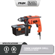 BLACK & DECKER HD650BXH 650W 13mm Hammer Drill With 100pcs Accessories (HD650BXH, HD650)