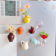 BLISS Vase Refrigerator Magnet, Unique Small Mini Vase Fridge Magnets, Creative Handmade Decorative 