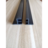 Black Glass Mountain-Shaped Slide Fish Tank Slide Vertical Plastic Slide Glass Slide Door Slide PVC 