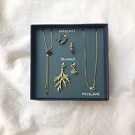 黃銅飾品組_玫色花柏