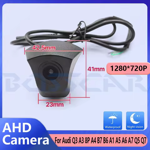 Car Camera 720P AHD Front for Audi Q3 A3 8P A4 B7 B6 A1 A5 A6 A7 Q5 Q7 Waterproof Radio Multimedia P