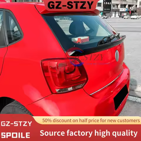 For Volkswagen Polo MK5 6R 6C 2011-2018 High Quality ABS Rear Wing Roof Rear Box Decorated SPOILER