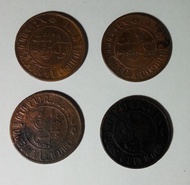 Uang Koin Kuno - Nederland Indie 2 1/2 cent Tahun 1857