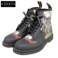 Dr. Martens METALLICA SKULL LIGHTENING 8孔靴，男款，黑色，7碼，1460 7（近全新）[二手]