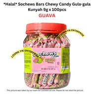 *Halal* Sochews Bars Chewy Candy Gula-gula Kunyah 9g x 100pcs ANGGUR/OREN/STRAWBERRI/LAICI/MANGGA/AP