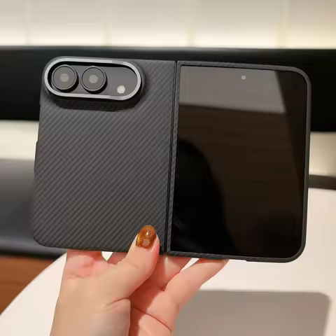 100% Aramid Fiber Shell For iphone Duo Fold Wide, Kevlar Magnetic MagSafe Ultra Thin Protection Cove