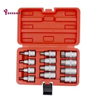 12Pcs 1/2 inch Drive Impact Hex Bit Socket Set H5 H6 H7 H8 H10 H12 H14 H16 H17 H18 H19 H22 Hex Key S