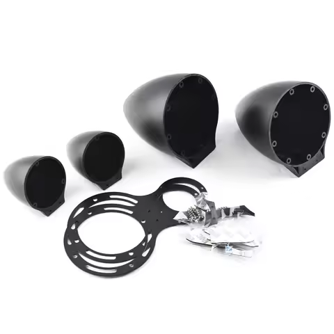 3.5'' 4 Inch Car Audio Modified Three-way Midrange Speaker Bracket Tweeter Base Speakers Box Easy In