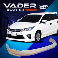 ชุดแต่งรถยนต์สเกิร์ต หน้า หลัง ข้าง รอบคัน Toyota Yaris 2014-2016 ทรง Ssport (งานดิบ) ABS เข้ารูปติด