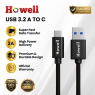 Howell USB Charger Cable 3.2 To Type C 1 METER - 1.8 CM - 3 METER 10Gbps Fast Charging 60W