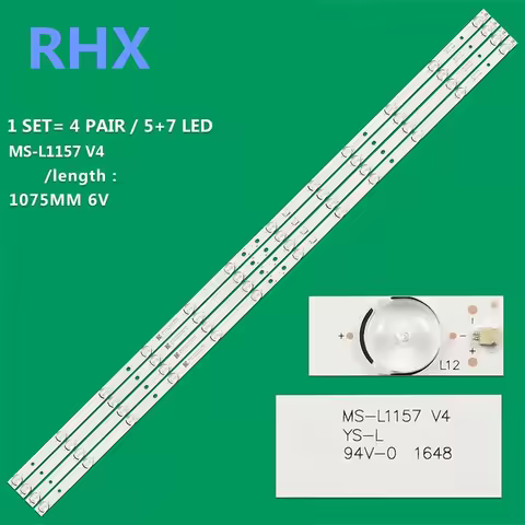 LED Backlight for AKTV5534 MS-L1157 V4 JF-D400-S0 888102- 55S17U 18MI200J6C70100099800820 1075MM 6V