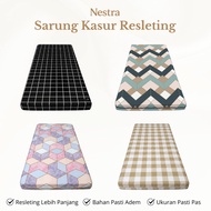 Nestra - Zippered Foam Mattress Cover Zippered Bed Sheet Size 80x200 | 90x200 | 100x200 | 120x200 Co