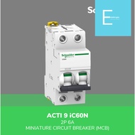 Schneider Electric Acti 9 MCB iC60N - Kurva C - 2P 6A - A9F74206