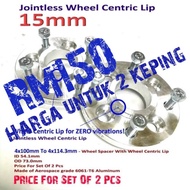 4x100.0mm To 4x114.3mm - 15mm Wheel Spacer With Jointless Wheel Centric Lip