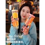 water bottle bottle Water Cup Girl High-value Cute With Straw Children Niche Girl Male Water Bottle 