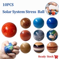 10PCS Solar System Stress Squeeze Ball Solar System Sponge Ball Kid Early Educational Toy Anti Stres