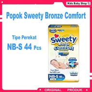 Popok Sweety Bronze Comfort Tipe Perekat New Born NB-S 44 - Pampers Bayi Bru Lahir - Kids Baby Shop