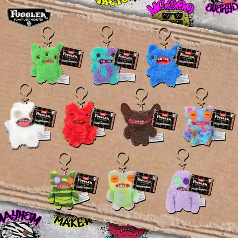 Original Fuggler Funny Ugly Monster Plush Toys Pendants Kawaii Teeth Monsters Fugguler Cute Peluche 