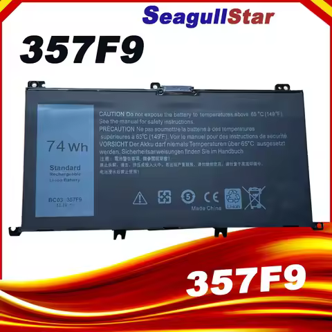 357F9 74Wh 11.1V Laptop Battery For DELL Inspiron 15 7559 7000 7557 7567 7566 5576 5577 P57F P65F 71