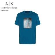 AX Armani Exchange เสื้อยืดผู้ชาย รุ่น AX 6RZTLB ZJBYZ85CT - สีน้ำเงิน