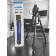 TRIPOD 3366 || CAMERA TRIPOD HANDPHONE TRIPOD MAX HEIGHT 140 CM