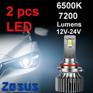 1 Pair  LED  H1/H3/H4/H7/H8/H11/HB4/HB3 (6500K)  7200 Lumens WHITE LIGHT BULD 6500K LED Putih Zesus