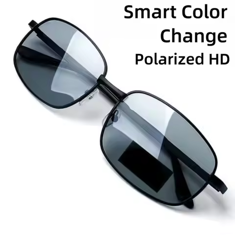 Photochromic Polarized Polarized Sunglasses Day and Night Use Ultralight Photochromic Sunglasses Men