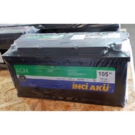Inci Aku Car Battery AGM DIN105 L6