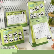 2024 Mini Desk Calendar Cute Cartoon Panda Calendar Office Desk Calendar