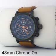 Jam Tangan Swiss Army Pria Original Strap Kulit Berkualitas Tanggal dan Chrono Aktif Free Box dan Ga