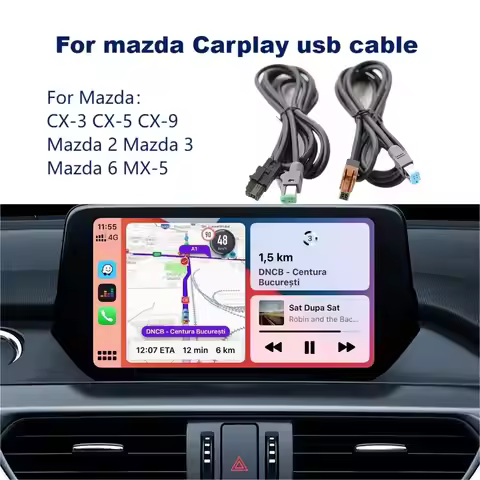 New for Mazda Carplay and Android Auto USB Hub Adapter Cable TK78-66-9U0C C922-V6-605A for Mazda 2 3