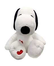 史努比唇印玩偶 超大史努比坐姿 snoopy 娃娃 情人節禮物