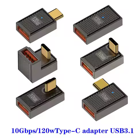 6A/120W USB Type C OTG USB Adapter USB-C Male To USB A Female Type-C Converter For Macbook Samsung O