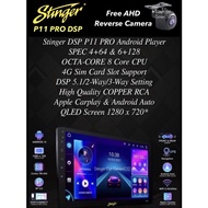 🇲🇾4GB 64GB Stinger P11 PRO DSP 8 CORE CAR ANDROID PLAYER QLED [9"INCH/10"INCH]IPS Car Player Waze Yo