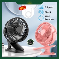 Free USB Cable Concert Mini Fan Rotatable Strong Wind Rechargeable Battery Cooling Fan Handheld Hang