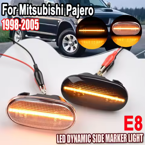 Dynamic For Mitsubishi Triton L200 2005-2015 Pajero Montero Sport Nativa 08-16 LED Side Marker Blink